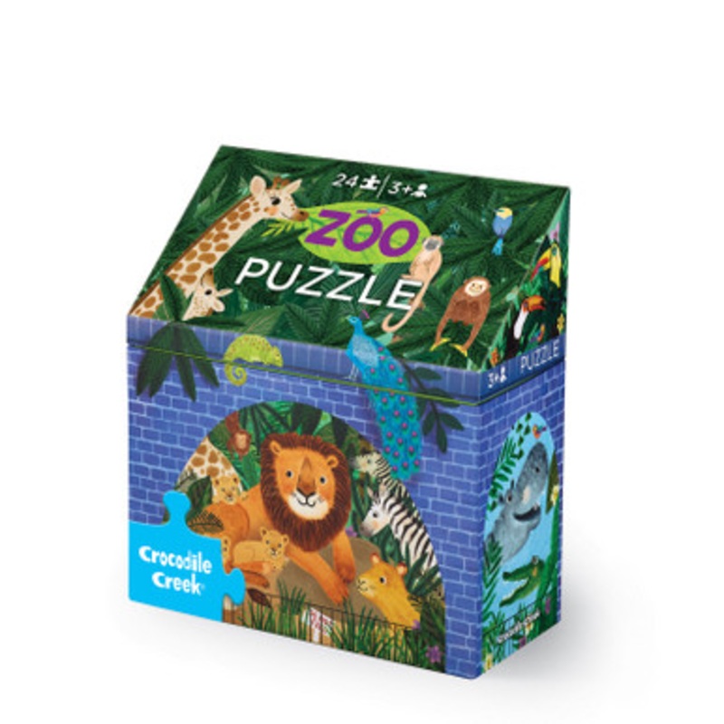 Crocodile Creek – Little Building Puzzle 24pc – Zoo