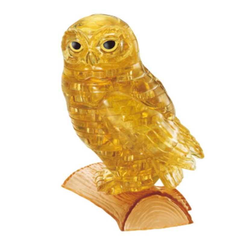 Crystal Puzzle 3D – Gold Owl