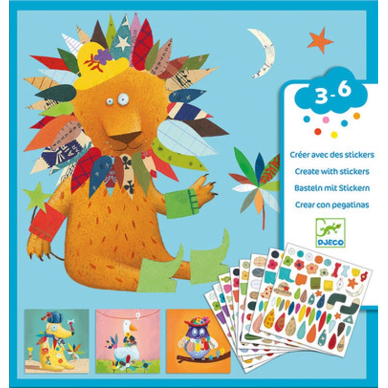 Djeco – Create Animal Stickers