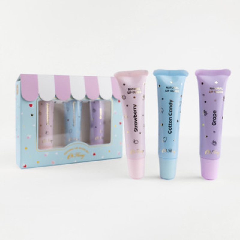 Oh Flossy – Natural Lip Gloss Set – 3 pack