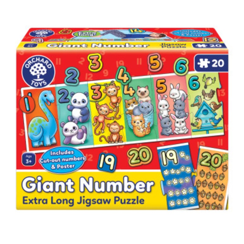 Orchard Toys – Giant Number Extra Long Jigsaw Puzzle – 20pc