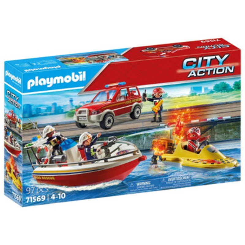 Playmobil City Action – Fire Brigade Mission on the Water 71569