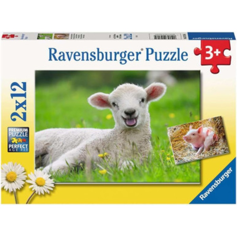 Ravensburger 2x12pc – Farm Animals Puzzle