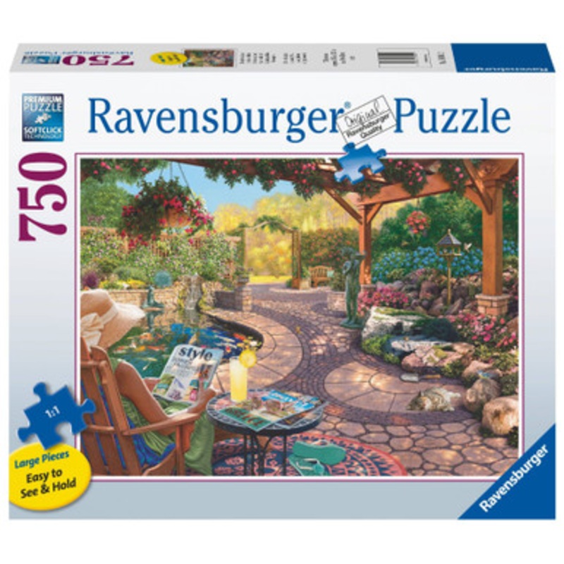 Ravensburger 750pc – Cosy Backyard Bliss Large Format Puzzle