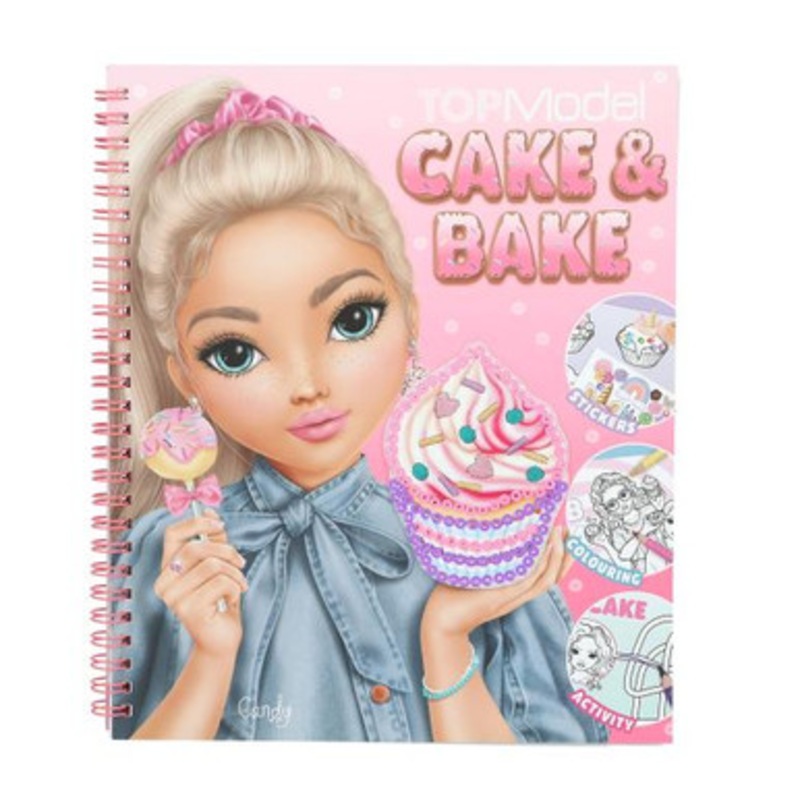 Top Model – Cake & Bake Colouring Book With Sequins