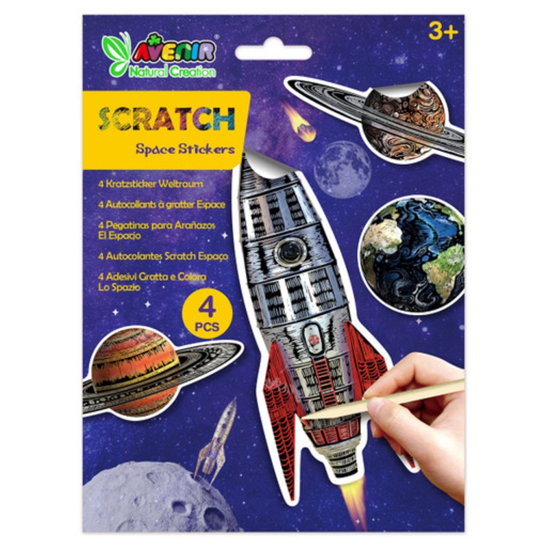Avenir – Scratch Stickers – Space