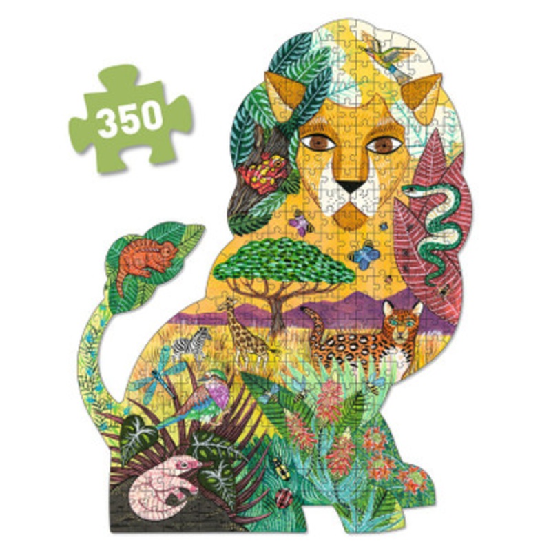 Djeco – Lion Shaped Art Puzzle 500pc
