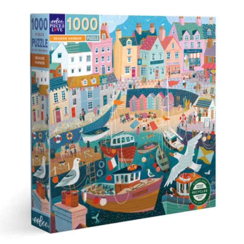 eeBoo 1000pc – Seaside Harbour Puzzle