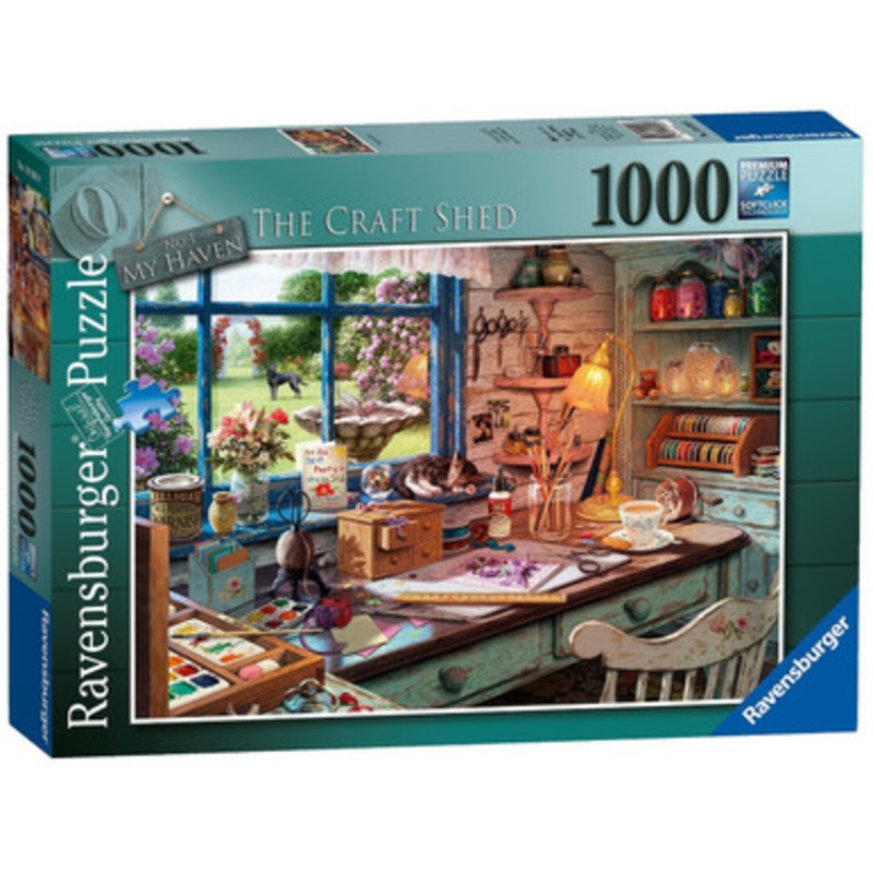 Ravensburger 1000pc Puzzle-  My Haven No.1 The Craft Shed Puzzle