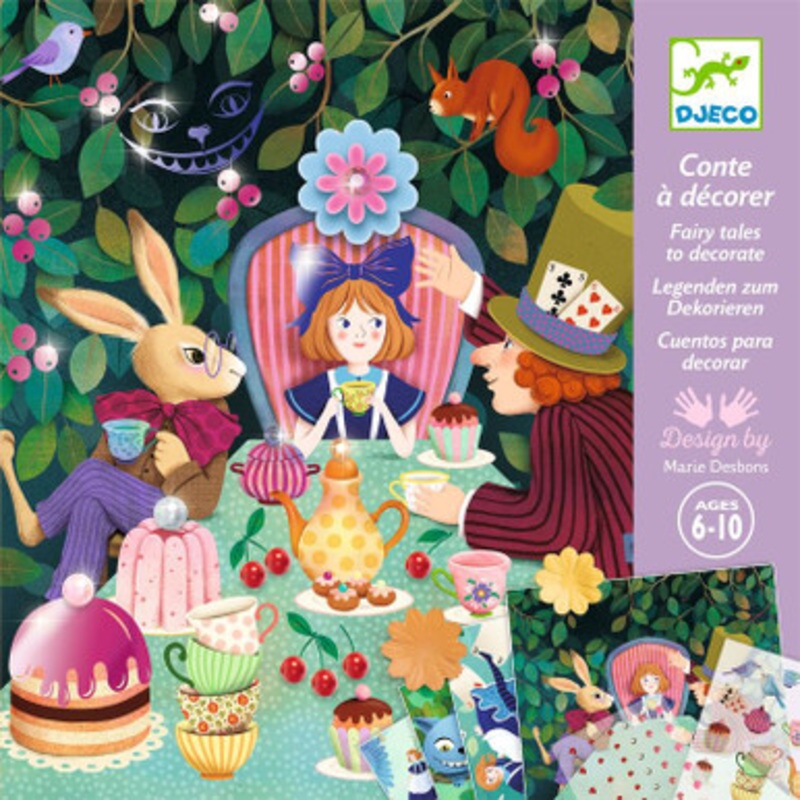 Djeco – In Wonderland Fairy Tale to Decorate Set
