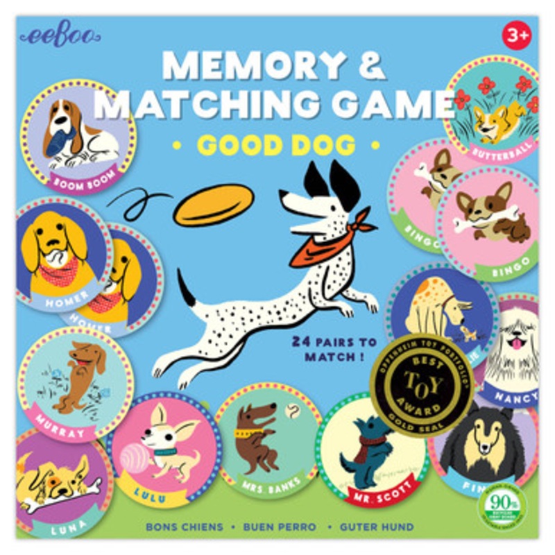 eeBoo Memory & Matching Game  Good Dog