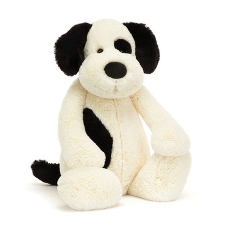 Jellycat – Bashful Black & Cream Puppy Big