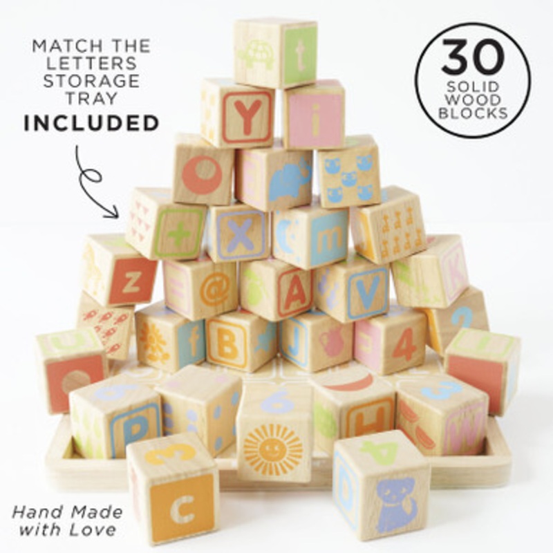 Le Toy Van – Petilou ABC Wooden Blocks 30pc