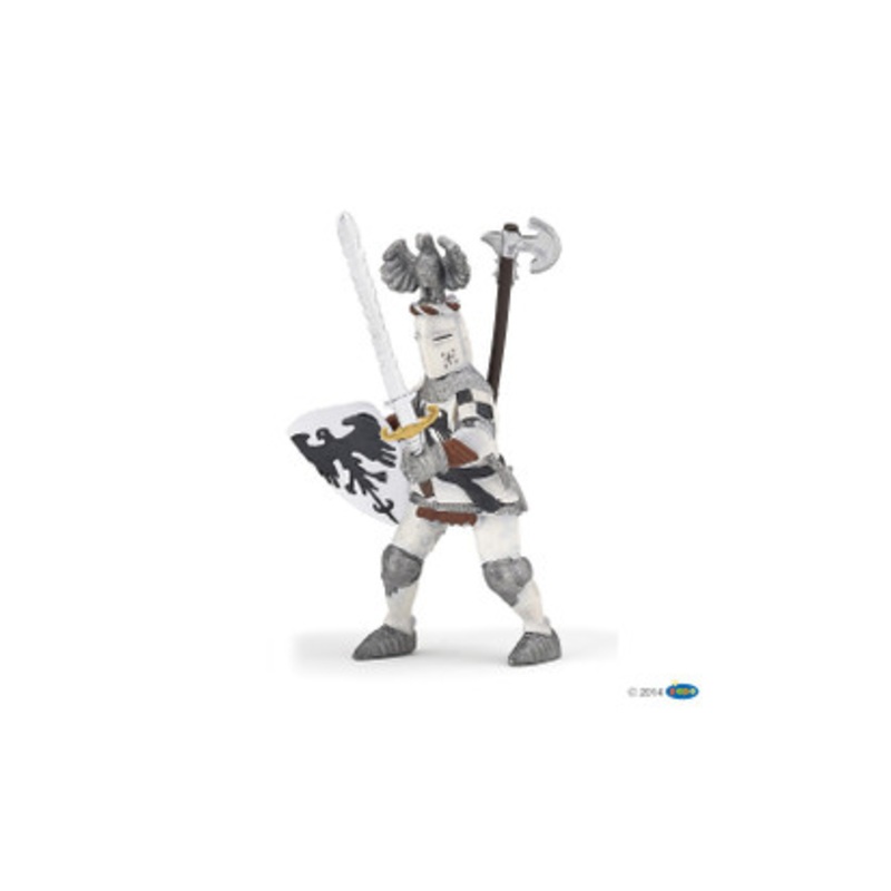 Papo – White crested Knight Figurine