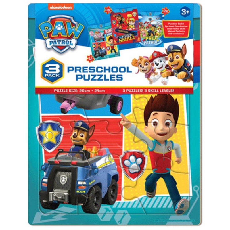 Paw Patrol Frame Tray Puzzles – 3 Pack