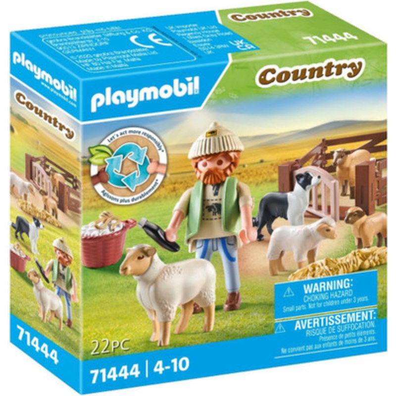 Playmobil Country – Young Shepherd with Flock of Sheep 71444