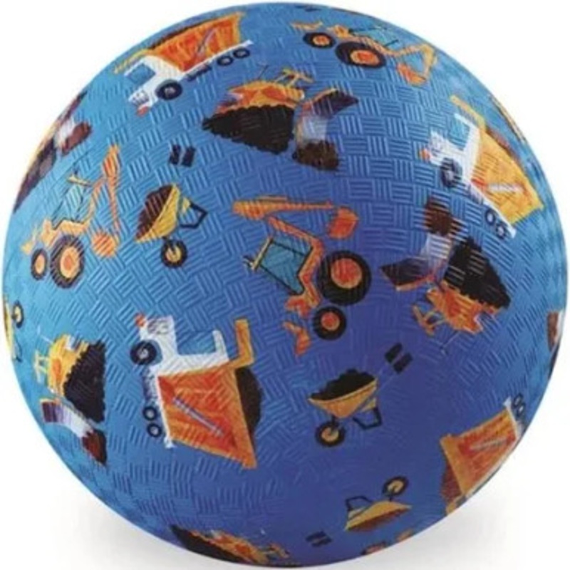 Crocodile Creek 7 Playground Ball – Construction (Blue)