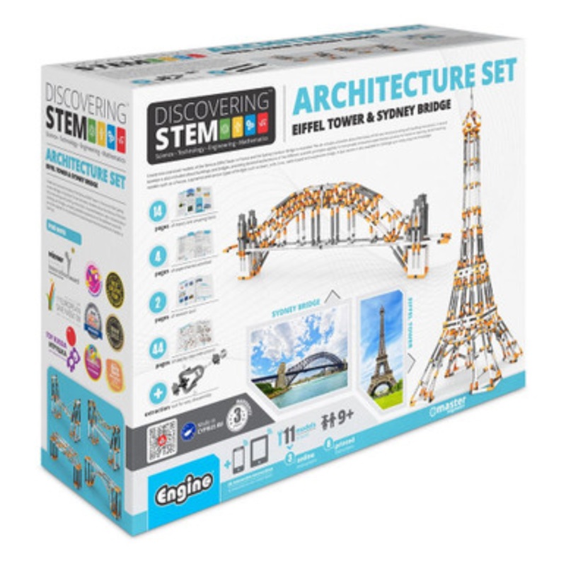 Engino – Discovering STEM – Architecture Set – Eiffel Tower & Sydney Harbour Bridge