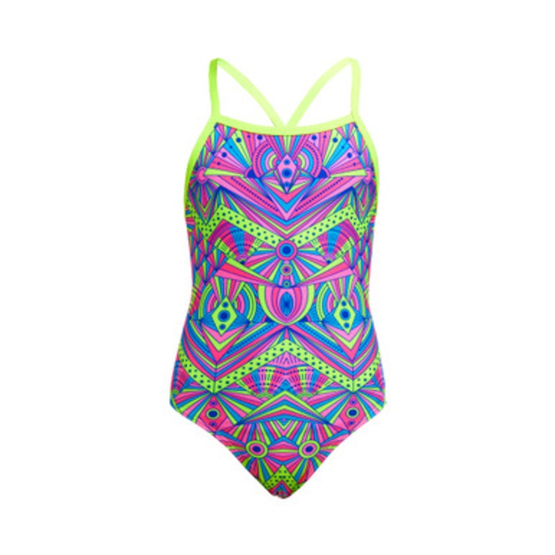 Funkita – Girls Tie Me Tight One Piece Swimmers – Stellar Stars