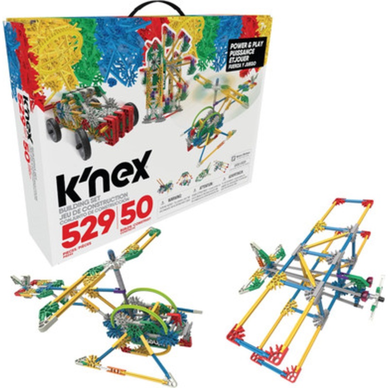 K’Nex – Power & Play Motorized 529 Pieces, 50 Builds