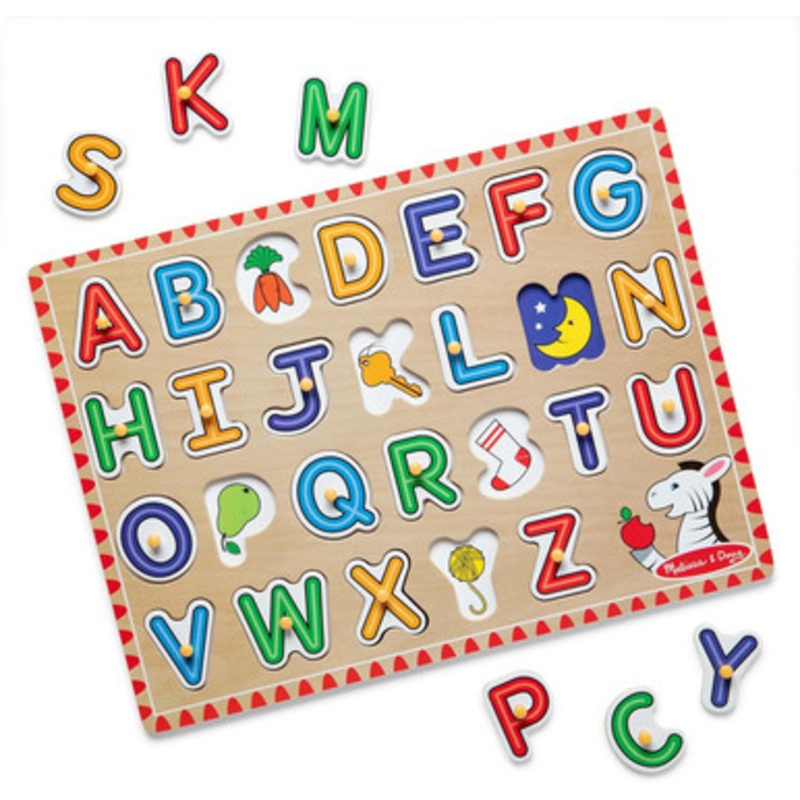 Melissa & Doug – See-Inside Alphabet Peg Puzzle