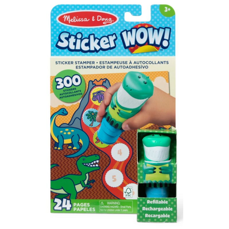 Melissa & Doug – Sticker WOW! Activity Pad Set – Dinosaur
