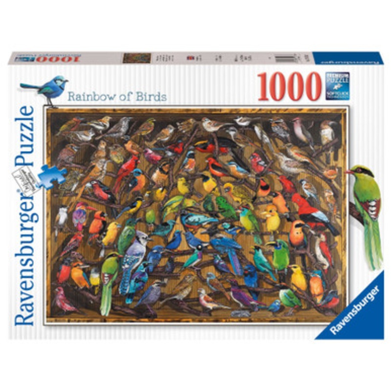 Ravensburger 1000pc – Rainbow of Birds Puzzle