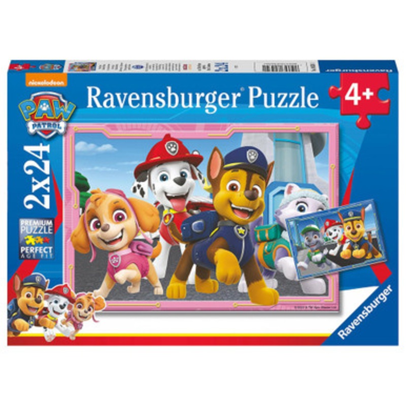 Ravensburger  2 x 24pc – Paw Patrol Dog Heroes Puzzle