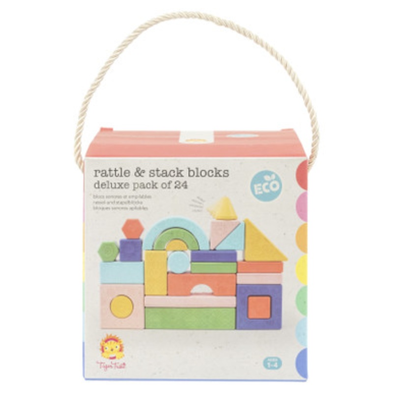 Tiger Tribe – Rattle & Stack Blocks Deluxe Pack of 24