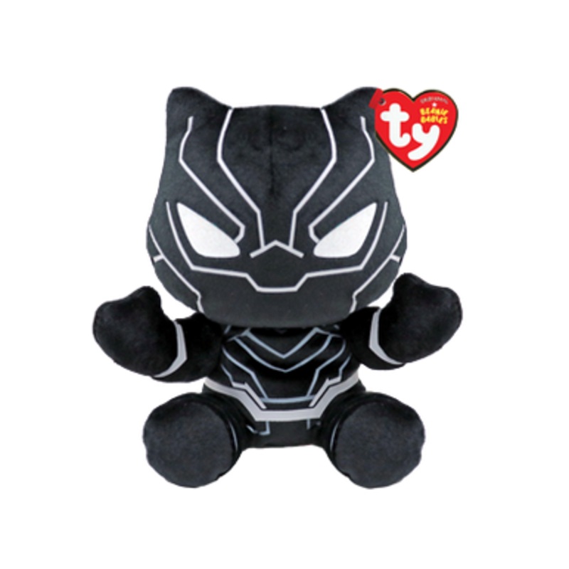 TY Marvel Soft Beanie babies Regular – Black Panther