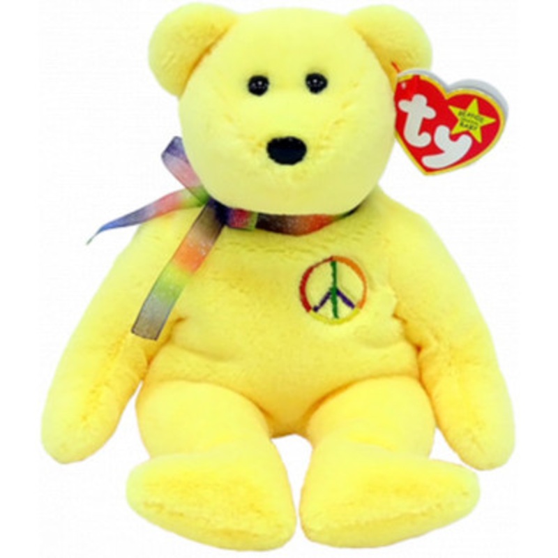 TY Original Beanie Babies – Peace II the Yellow Bear
