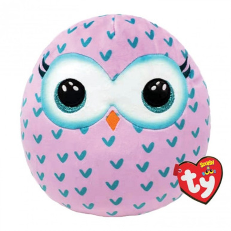 TY Squishy Beanies – Winks the Owl Small 25cm