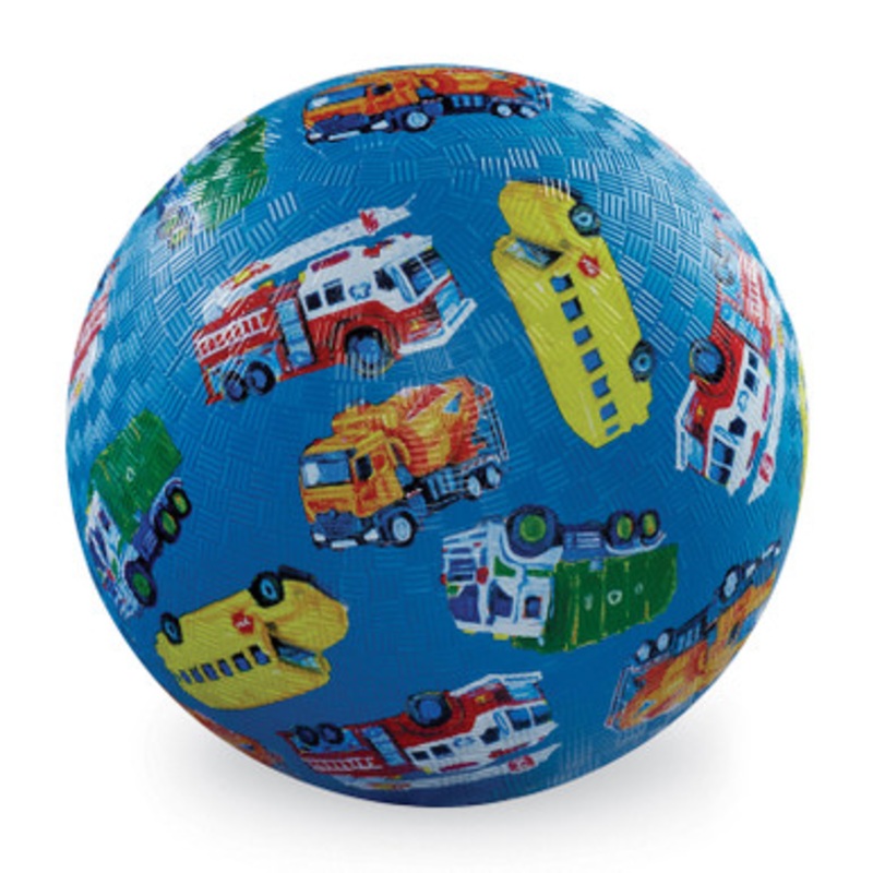 Crocodile Creek 7 Playground Ball – City Vehicles (Blue)