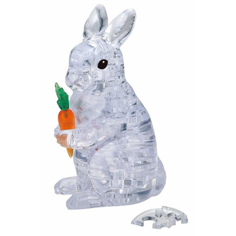Crystal Puzzle 3D – Clear Rabbit 48 piece