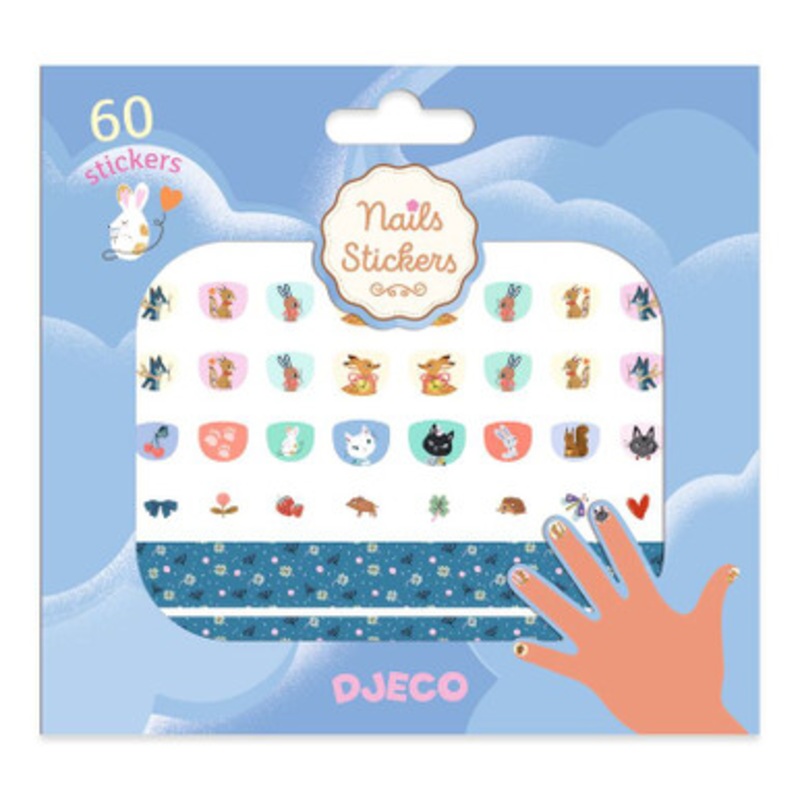 Djeco – 120 Cutie Nail Stickers