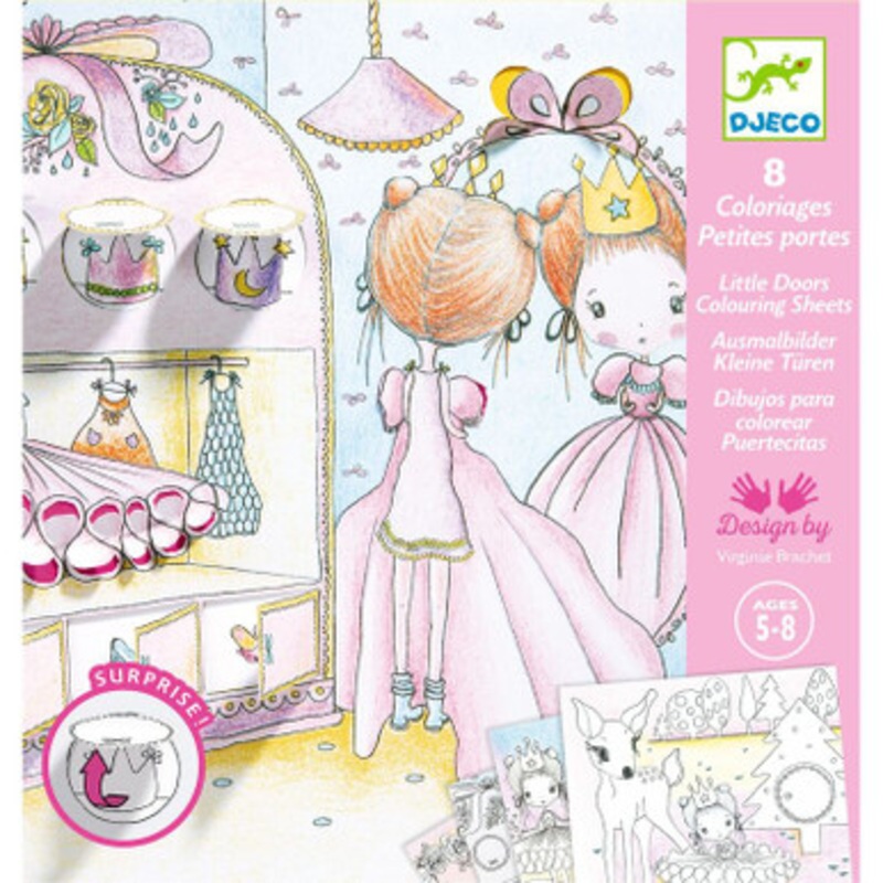 Djeco – Pupis Little Doors Colouring Surprise Kit