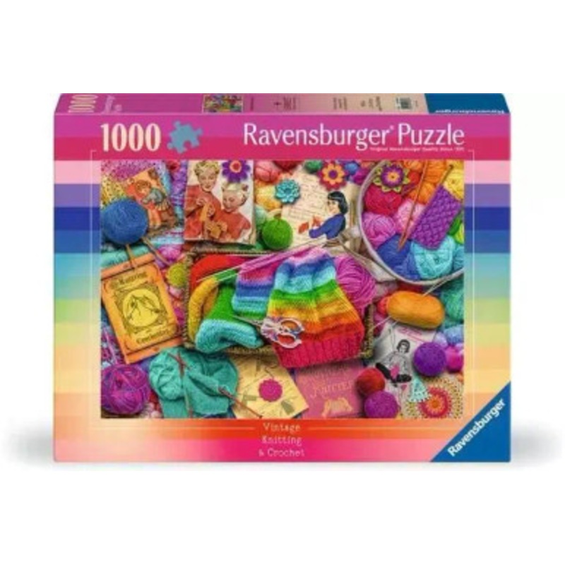 Ravensburger 1000pc – Vintage Knitting and Crochet
