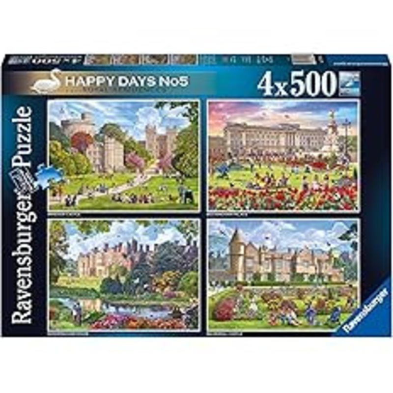 Ravensburger 4 x 500pc – Happy Days No 5 Royal Residencies