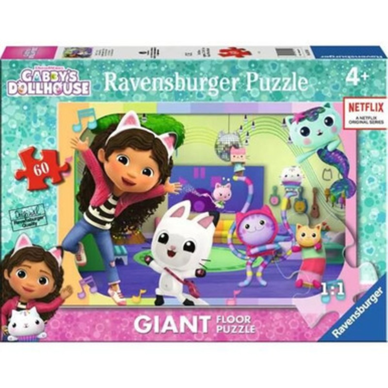 Ravensburger 60pc – Gabby’s Dollhouse SuperSize Floor Puzzle
