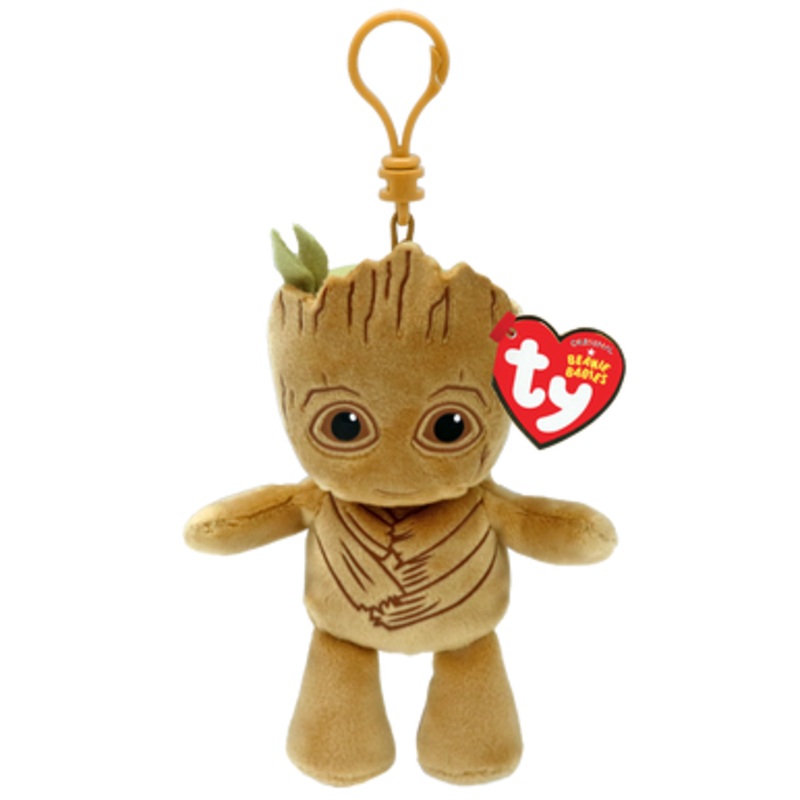 TY Marvel Beanie Babies Soft Clip – Groot