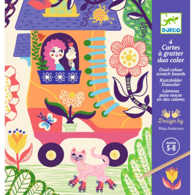 Djeco – Wacky Houses Scratch Cards