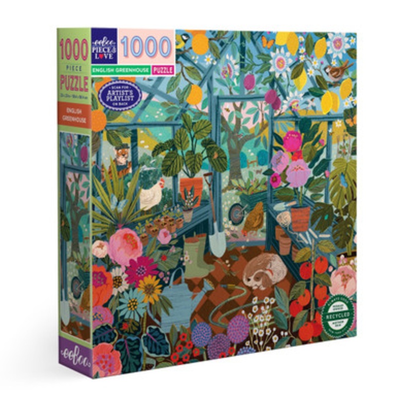 eeBoo 1000pc – English Greenhouse Puzzle