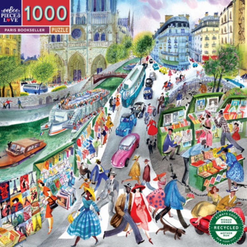 eeBoo 1000pc – Paris Bookseller Puzzle