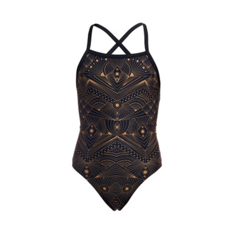 Funkita – Girls Strapped In One Piece Swimmers – To The Stars