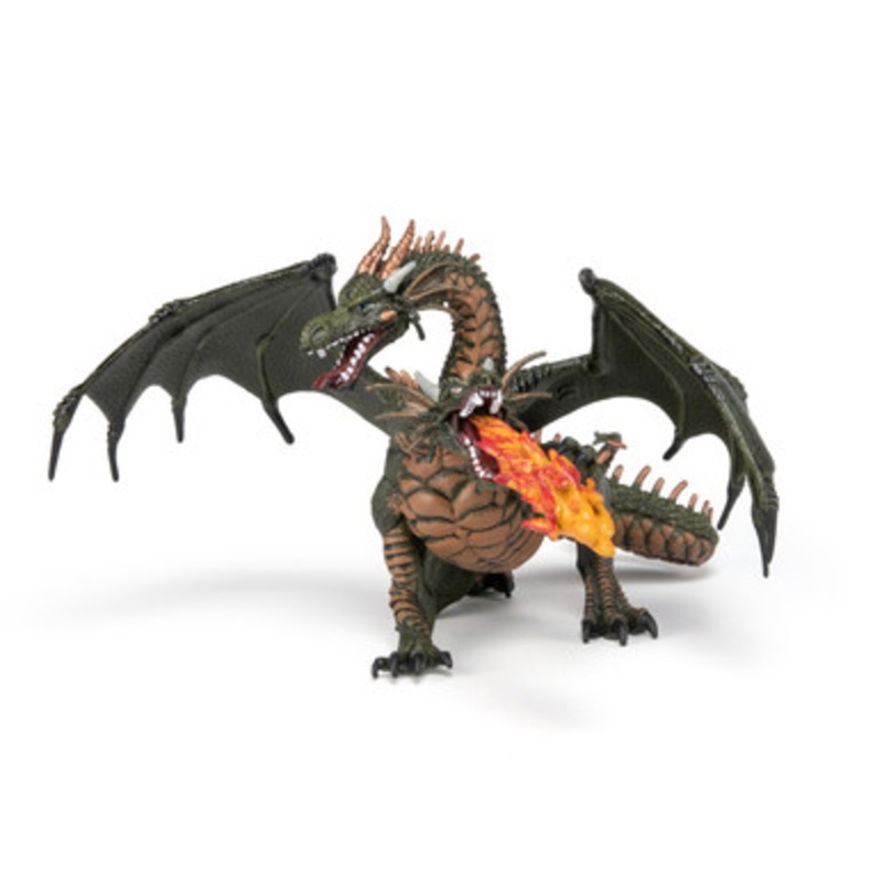 Papo –  Green Two Headed Dragon Figurine