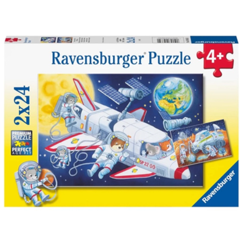 Ravensburger 2x24pc – Journey Through Outer Space Puzzle