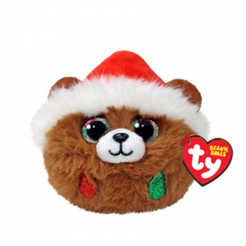 TY Beanie Balls – Christmas Pudding the Brown Bear
