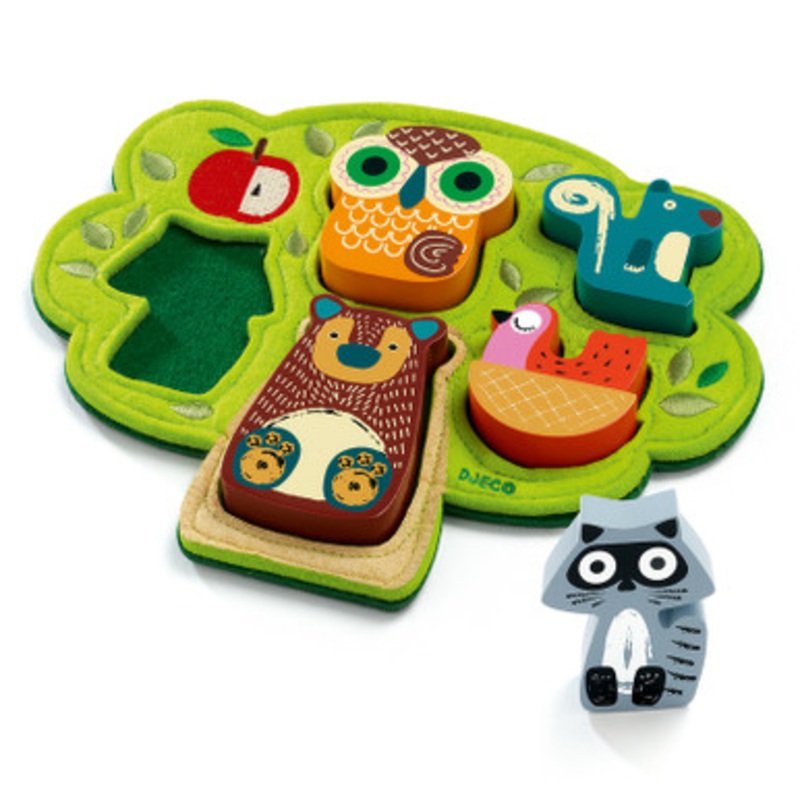 Djeco – Oski Wooden and Felt Puzzle