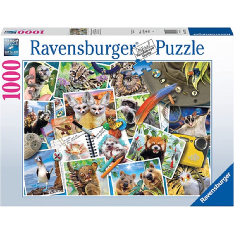 Ravensburger 1000pc – A Traveller’s Animal Journal Puzzle v2