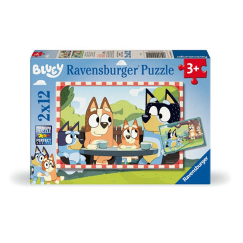 Ravensburger 2x12pc – Bluey Puzzle**Box Damage**